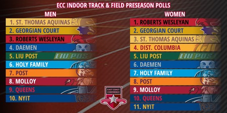 Coaches See Repeat for Roberts Wesleyan Women's and St. Thomas Aquinas Men's Indoor Track & Field Teams
