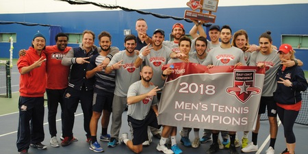 Queens Repeats as ECC Men's Tennis Championship with 5-0 Win Over NYIT